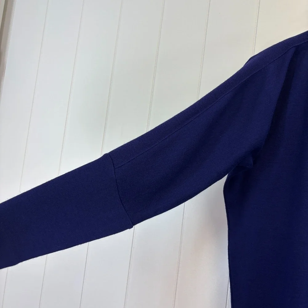 Liz Claiborne Mod Tunic Sweater Dress Womens Medium Petite Quiet Luxury Preppy